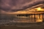 Picture of OLD PIER AND BEAUTIFUL SUNSET