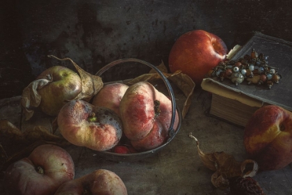 Picture of STILL LIFE WITH BOOK AND PEACHES