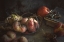 Picture of STILL LIFE WITH BOOK AND PEACHES