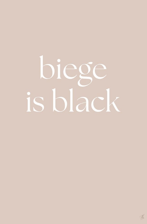 Picture of BIEGE IS BLACK