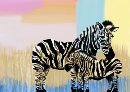 Picture of MAMA ZEBRA AND BABY