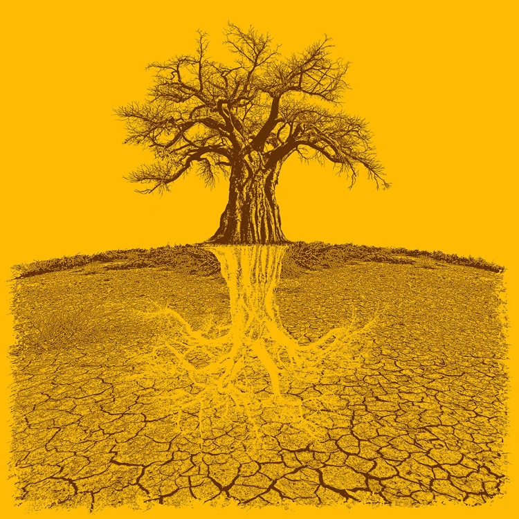 Picture of BAOBAB MYTHICAL ROOTS DEEPER YELLOW (H)