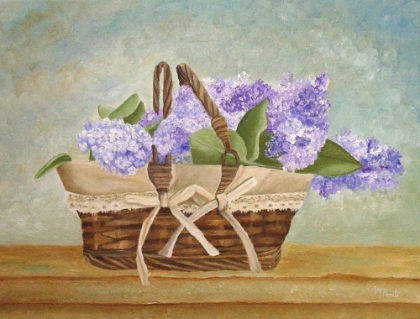 Picture of BASKET OF LILACS