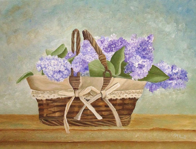 Picture of BASKET OF LILACS