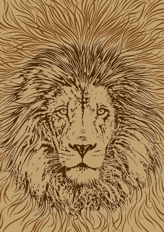 Picture of LION PORTRAIT A?? KING OF THE BEASTS