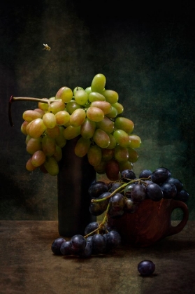 Picture of STILL LIFE WITH GRAPES AND A BEE