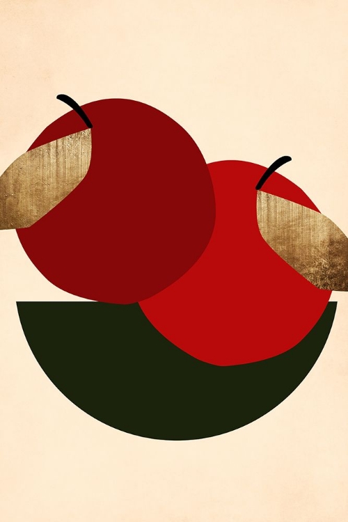 Picture of TWO RED APPLES