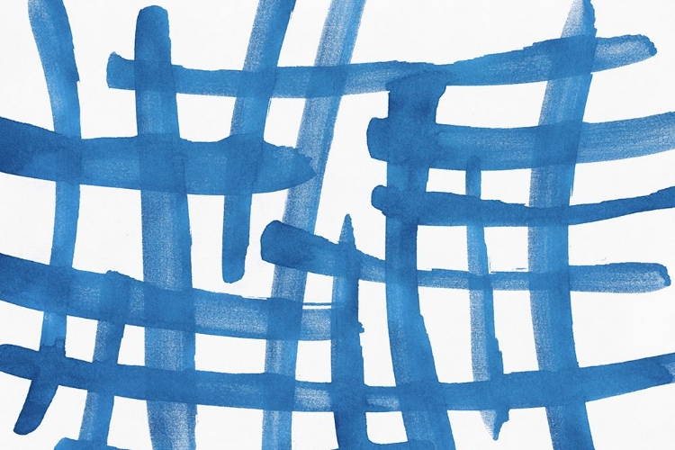 Picture of ABSTRACT LINES BLUE AND WHITE 01