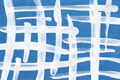 Picture of ABSTRACT LINES BLUE AND WHITE 02
