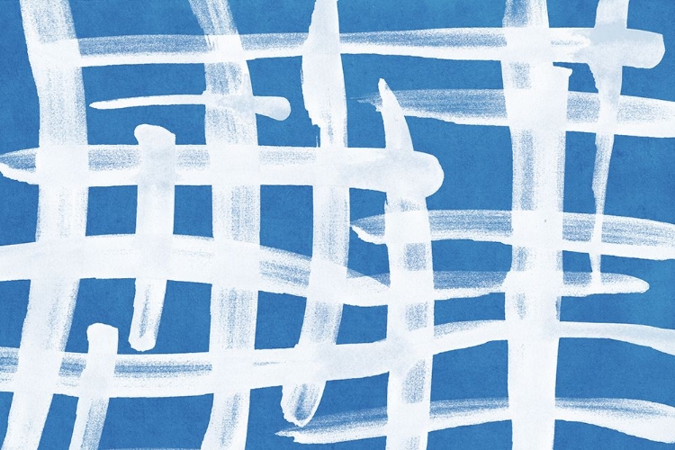 Picture of ABSTRACT LINES BLUE AND WHITE 02