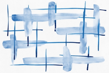 Picture of ABSTRACT LINES BLUE AND WHITE 05