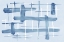 Picture of ABSTRACT LINES BLUE AND WHITE 07