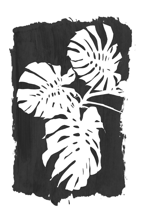 Picture of BLACK MONSTERA LEAVES SILHOUETTE