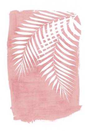 Picture of PINK PALM LEAVES FOLIAGE SILHOUETTE