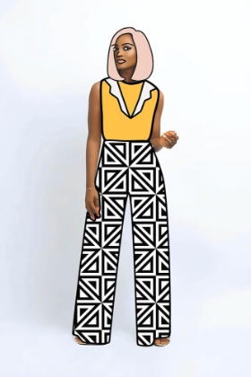 Picture of CHECKERED PANTS LADY