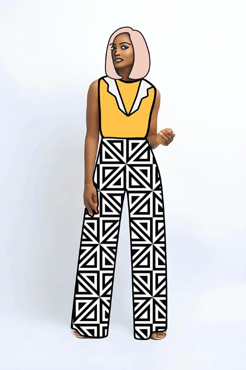 Picture of CHECKERED PANTS LADY