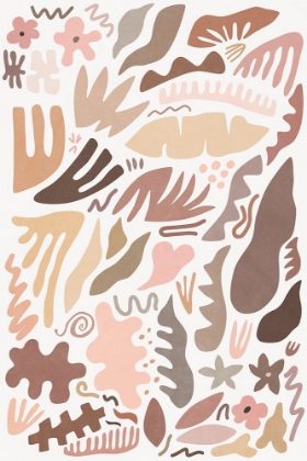 Picture of BLUSH FLORA COLORS AND SHAPES I