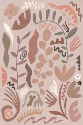Picture of BLUSH FLORA COLORS AND SHAPES III
