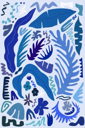 Picture of BLUE GARDEN COLORS AND SHAPES