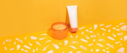 Picture of COSMETICS ON YELLOW