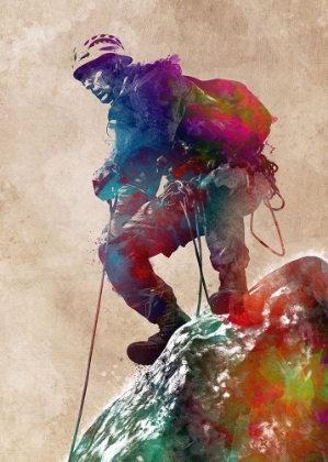 Picture of MOUNTAINEER CLIMBING SPORT ART