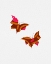 Picture of BUTTERFLIES PINK BROWN SHAPE SILHOUETTE