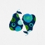 Picture of PEARS BLUE GREEN CIRCLES SILHOUETTE