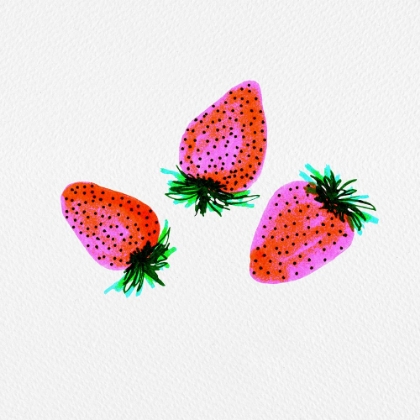 Picture of RED LAVENDER SWEET STRAWBERRIES FRUIT