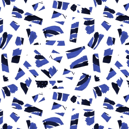 Picture of ABSTRACT CUTOUTS BLUE BLACK