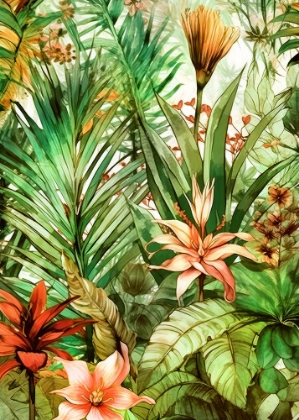 Picture of TROPICAL FLORA 2