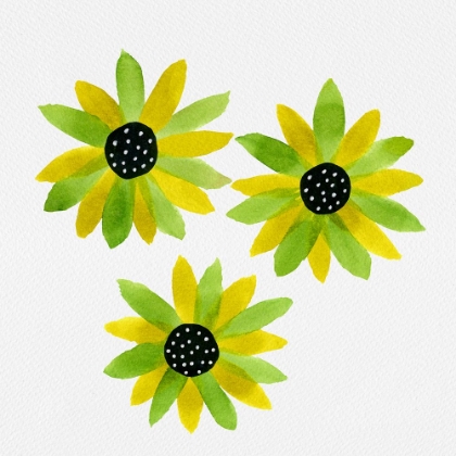 Picture of GREEN FLORAL POLKA DOT CENTER