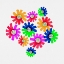 Picture of MULTI COLOR FANCY FLORAL BOUQUET