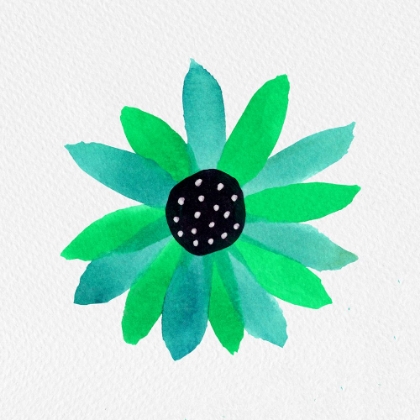 Picture of FLORAL POLKA DOT CENTER TURQUOISE