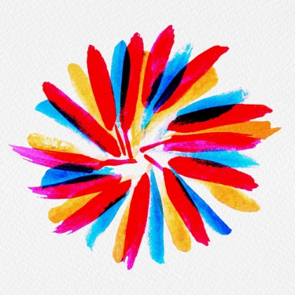 Picture of FLOWER TWIRL BLUE GREEN RED YELLOW