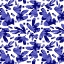 Picture of BLUE FLORALS GALORE ABSTRACT CUTOUTS