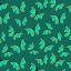 Picture of BUTTERFLIES MINT ON GREEN