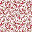 Picture of FLORAL BRANCHES MAGENTA BROWN