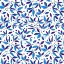 Picture of FLORAL BRANCHES NAVY INDIGO