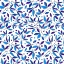 Picture of FLORAL BRANCHES NAVY INDIGO