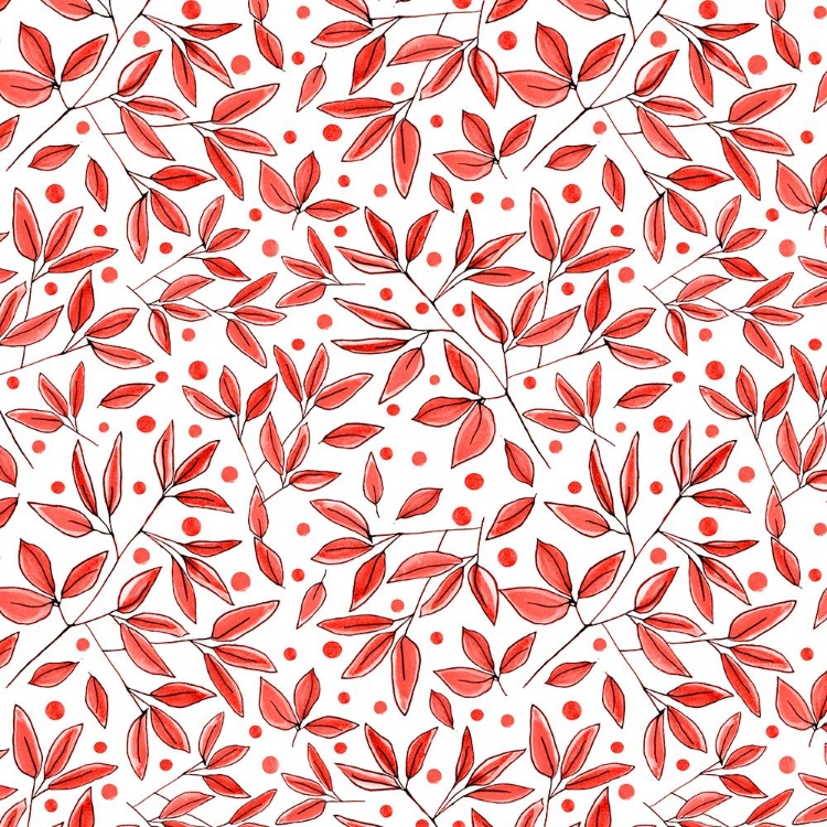 Picture of FLORAL BRANCHES ORANGE