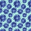 Picture of FLORAL TWIRL NAVY BLUE ON MINT