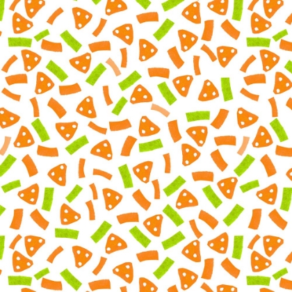 Picture of GEOMETRIC MARKS NAVY ORANGE GREEN