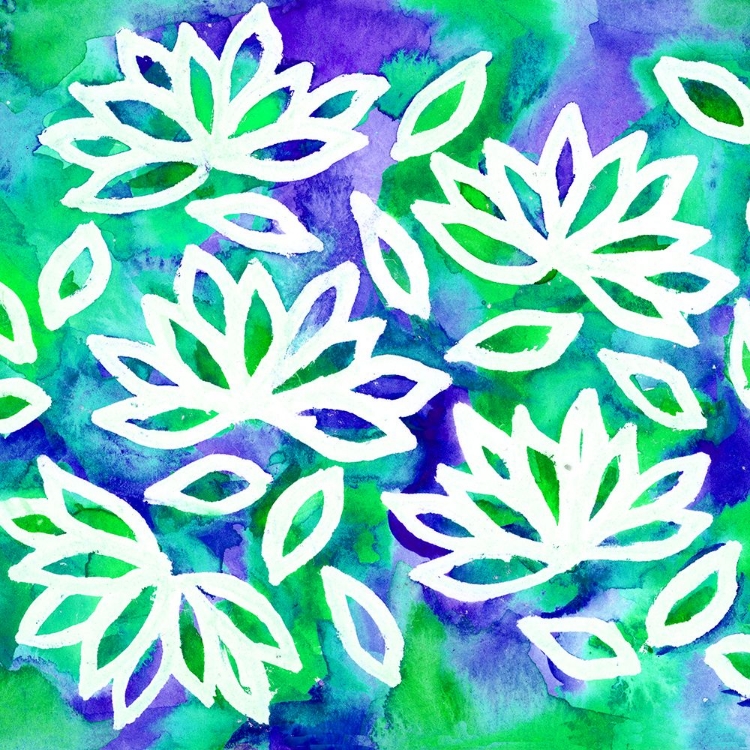 Picture of LOTUS FLOWER BLUE GREEN