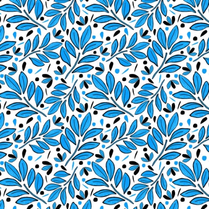 Picture of LUSHY LEAVES BLUE BLACK