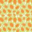 Picture of MELON SCATTERED LEAVES POLKA DOT