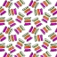Picture of ORANGE GREEN PURPLE RECTANGLES