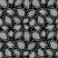 Picture of SCATTERED LEAVES POLKA DOT GRAY ON BLACK