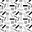Picture of SHAPELY BLACK WHITE GEOMETRIC