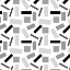 Picture of SHAPELY BLACK WHITE GEOMETRIC