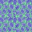 Picture of SCATTERED LEAVES POLKA DOT NAVY ON GREEN